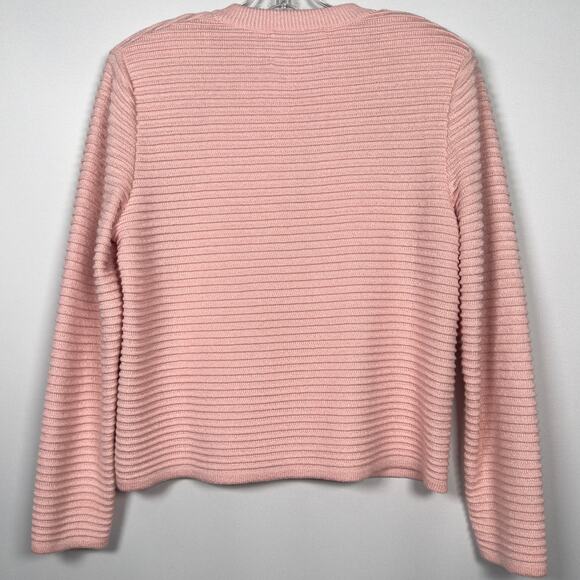 Vintage 90s UnionMade Women's Sweater Ami Knits Pink Gold Buttons Size 8 - Picture 2 of 7